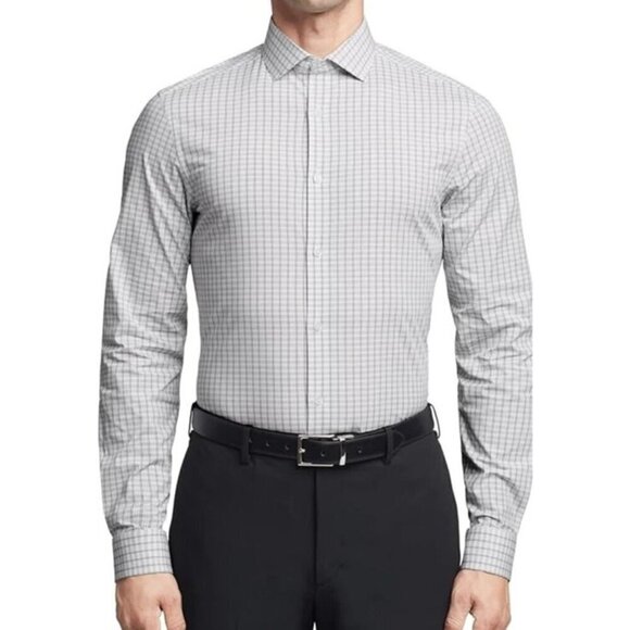Calvin Klein Other - NEW Calvin Klein Men's XL Tech Active Stretch Dress Shirt Checkered Pattern